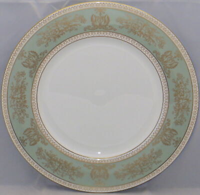 Set of 5 Wedgwood Columbia-Sage Green Rim Salad Plates