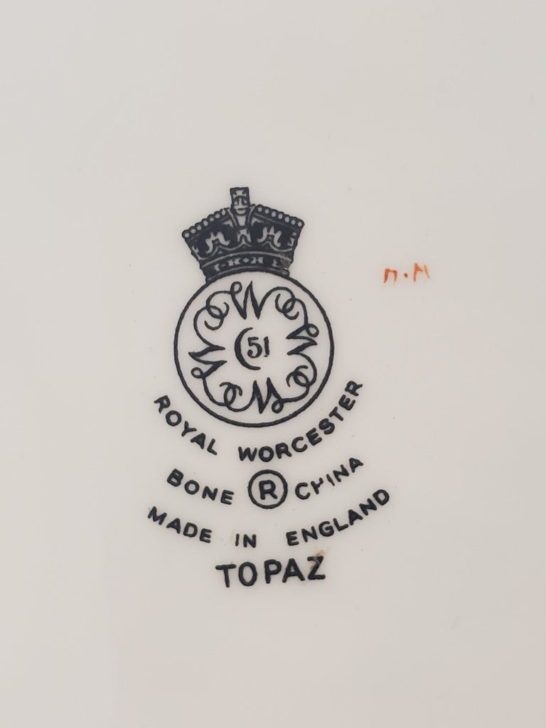 Royal Worcester Topaz Dinner Plate LK