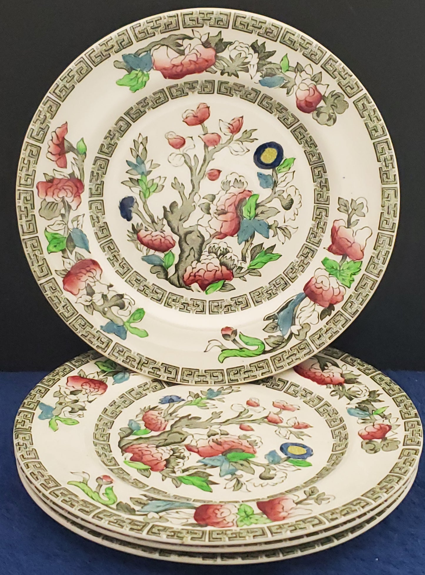 Set of 3 Johnson Brothers Indian Tree Saucers