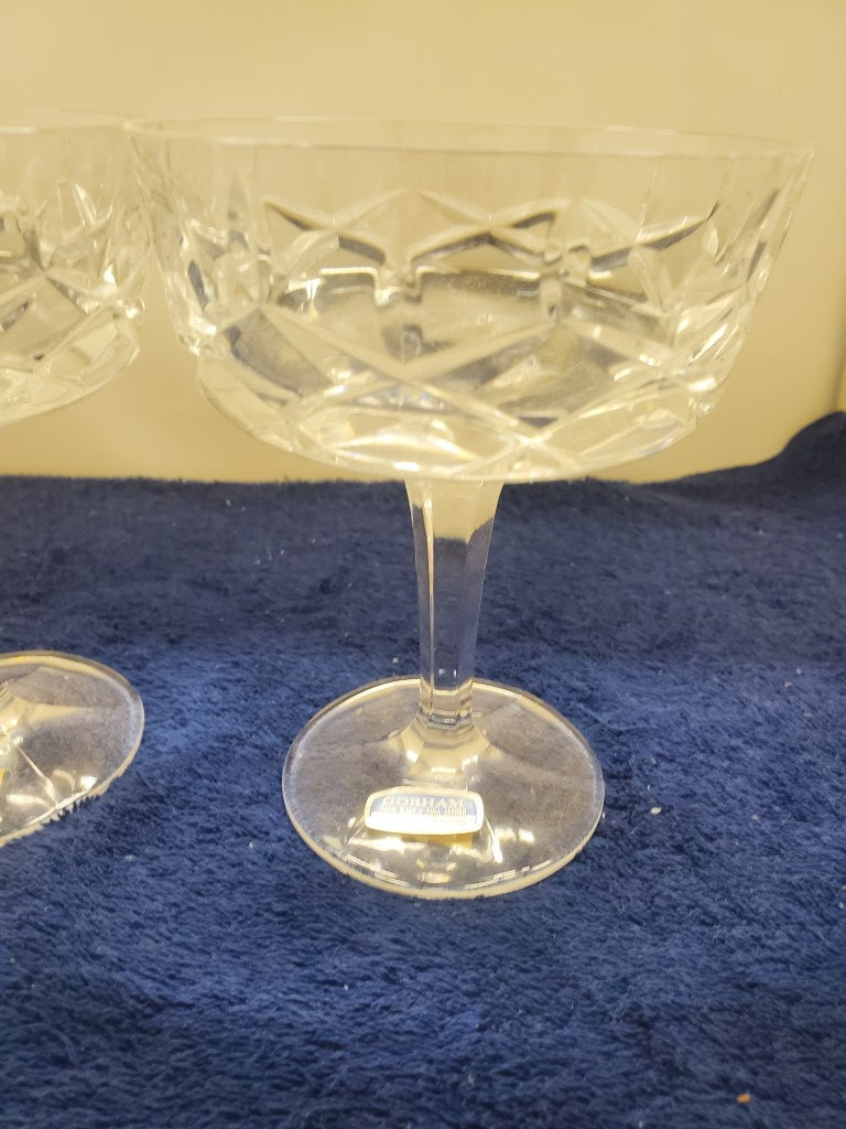 Set of 2 Gorham King Edward Champagne/Tall Sherbets LK
