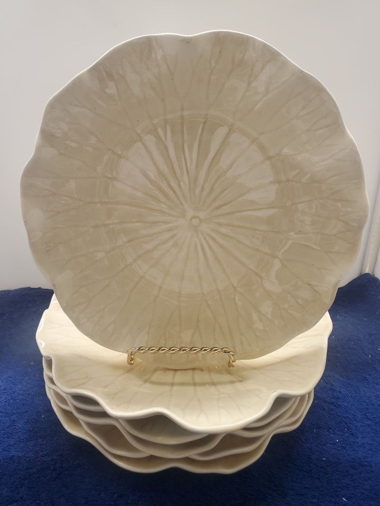 Set of 6 Metlox Poppytrail Vernon Lotus Canary Yellow Salad Plates LK