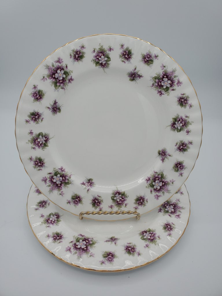 Set of 2 Royal Albert Sweet Violets Salad Plates LK