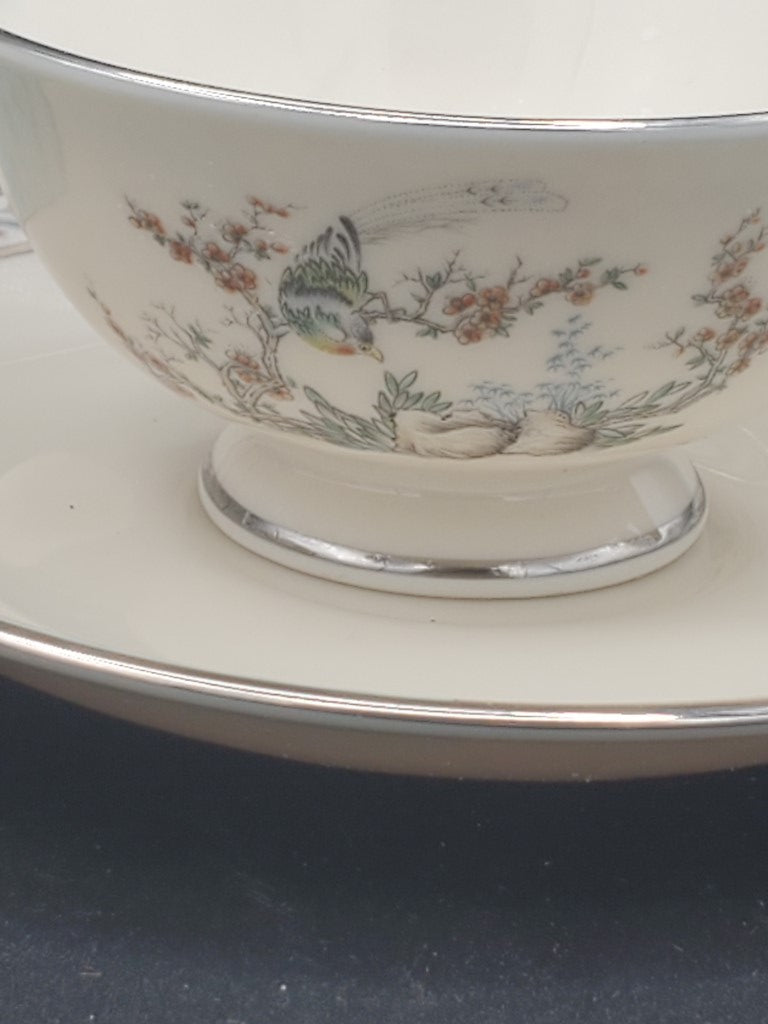 Set of 9 Lenox Plum Blossoms Cup & Saucer Sets LK