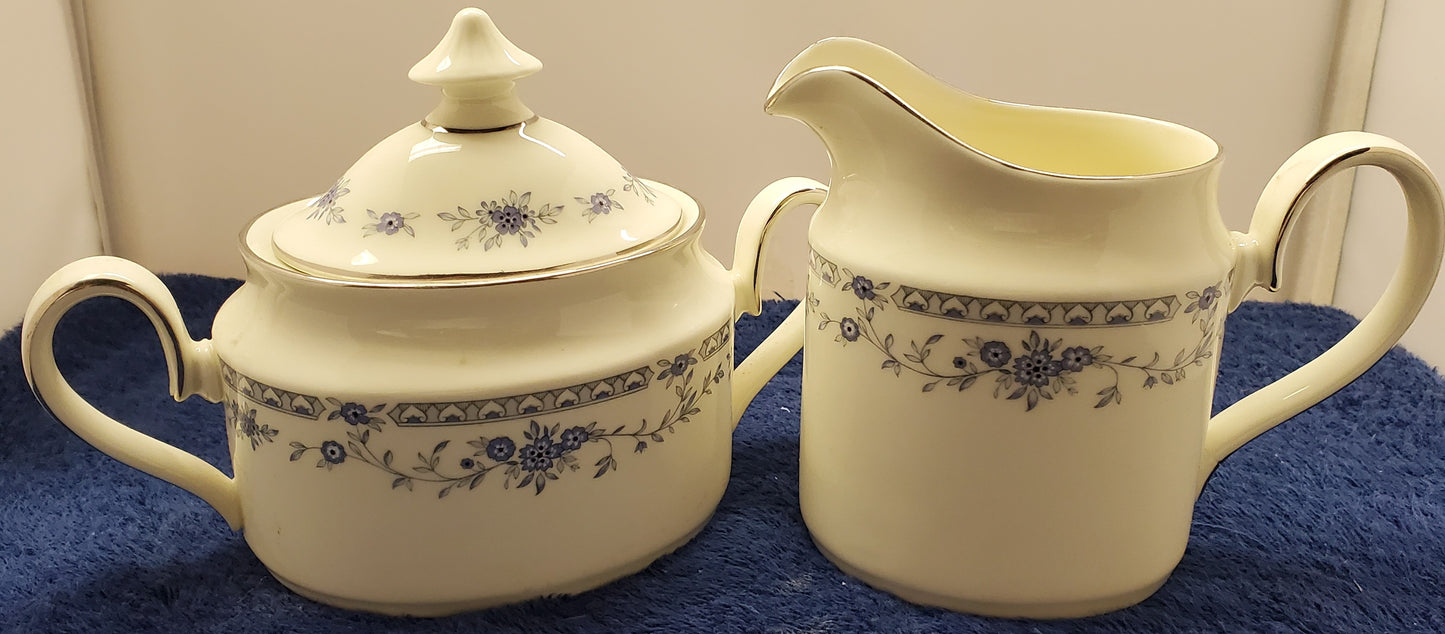 Minton Bellemeade Creamer & Sugar Bowl with Lid Set LK