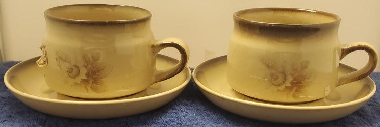 Set of 2 Denby/Langley Memories Cup & Saucer Sets LK