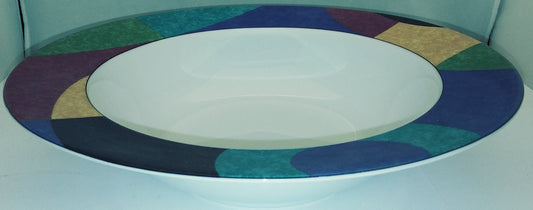 Set of 4 Mikasa Currents Rim Soup Bowls