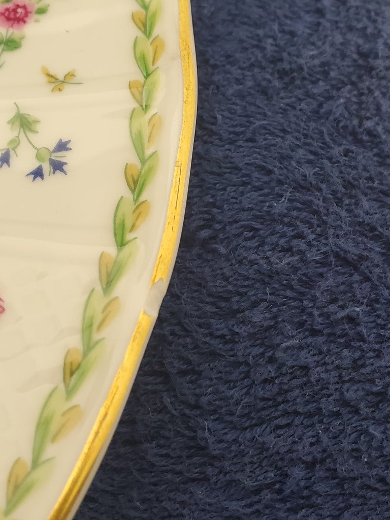 Bernardaud Artois Vert Lot of 4 Imperfect Dinner Plates
