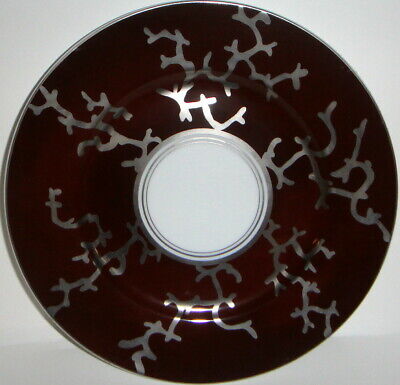 Set of 2 Raynaud Coral Platinum Dessert Plates