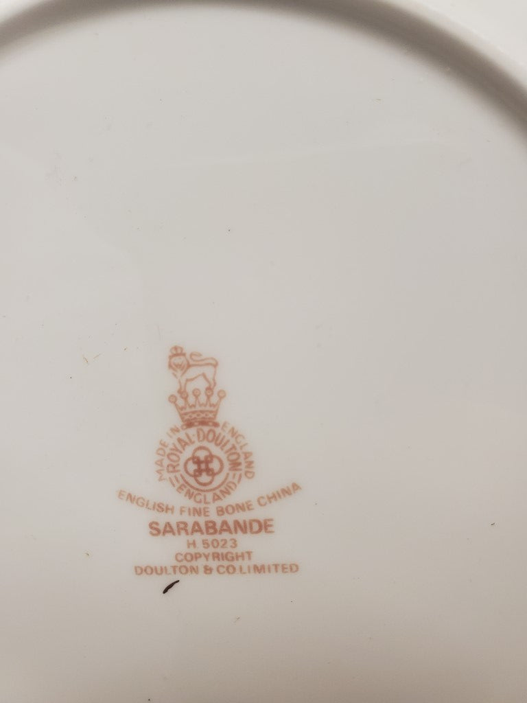 Set of 3 Royal Doulton Sarabande Bread & Butter Plates