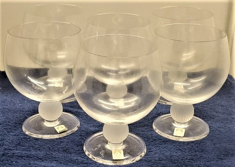 Set of 6 Sasaki Cosmos Goblets LK