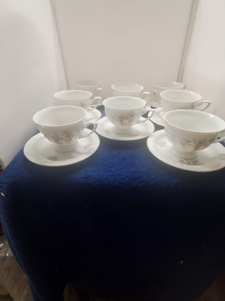 Set of 8 Rosenthal Mandarin Cup & Saucer Sets LK