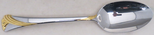 Set of 2 Lenox Kelly Gold (Stainless, Gold Accent) Tablespoons (Serving Spoons)