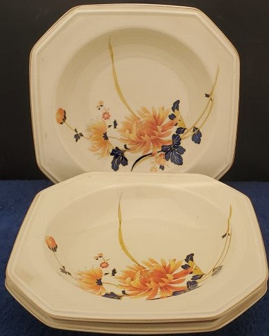 Set of 3 Mikasa Majestic Square Soup Bowls LK