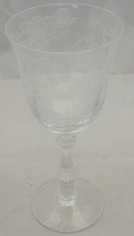Set of 4 Fostoria Navarre-Clear Claret