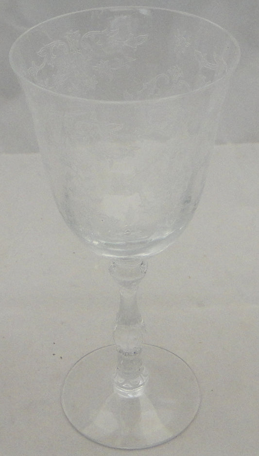 Set of 4 Fostoria Navarre-Clear Claret