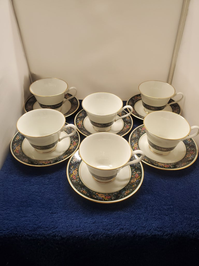 Set of 6 Oxford Sutton Place Cup & Saucer Sets LK