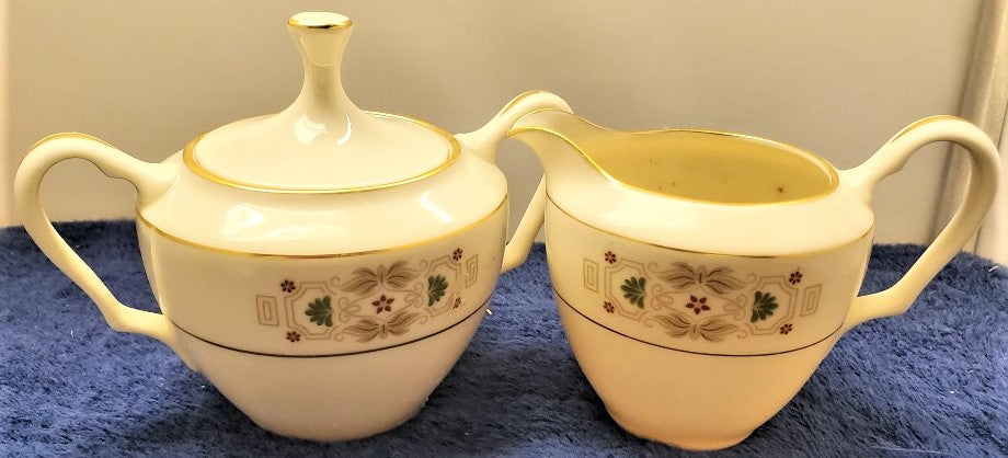 Lenox Tableau Creamer & Sugar Bowl with Lid LK