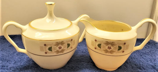 Lenox Tableau Creamer & Sugar Bowl with Lid LK