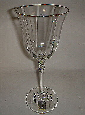 Set of 3 Mikasa Sonata Gold Water Goblets