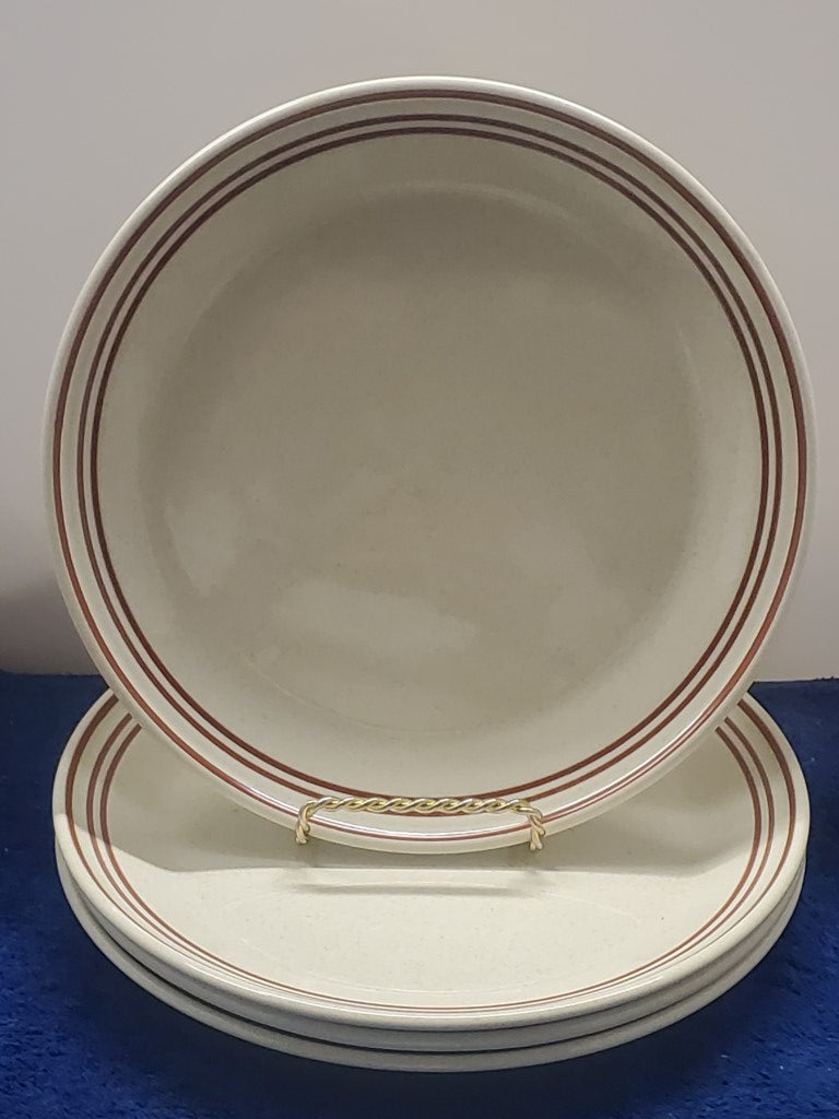 Set of 4 Royal Doulton Nutmeg Dinner Plates LK