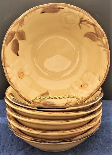 Set of 6 Franciscan Cafe Royal Cereal Bowls LK