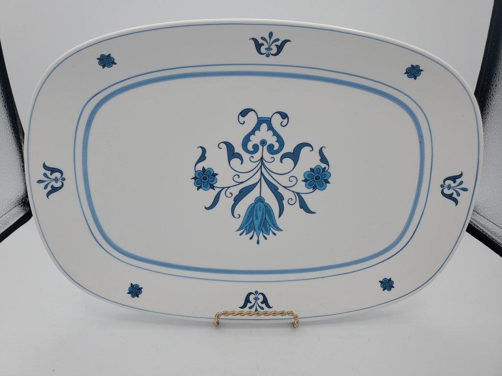 Noritake Blue Haven 13" Oval Serving Platter LK