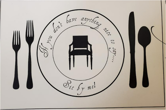 Plat Du Jour Come Sit By Me Placemats (Pack Of 50)