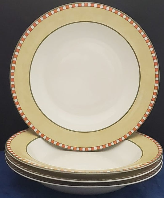 Set of 4 Villeroy & Boch Switch 2 Rim Soup Bowls