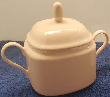 Mikasa Color Classics Salmon Sugar Bowl with Lid LK