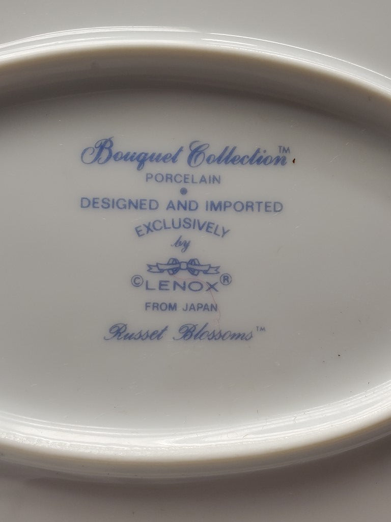 Lenox Russet Blossoms 13" Oval Serving Platter LK