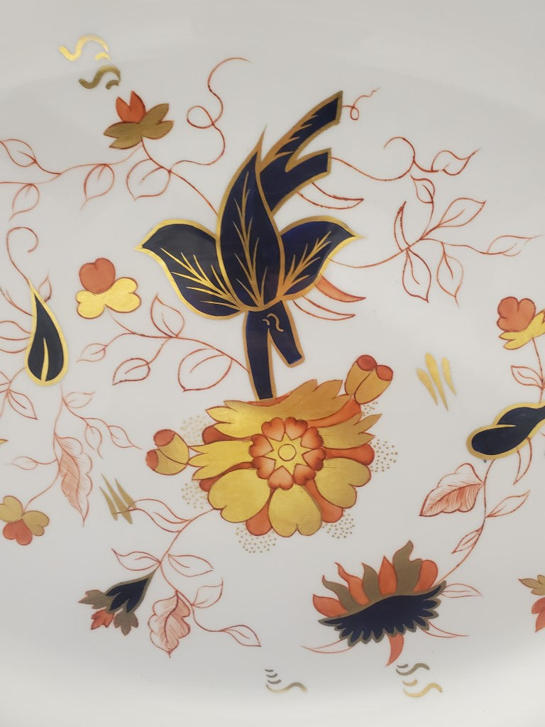 Royal Crown Derby Asian Rose (DuesberryShape) 17" Oval Serving Platter LK