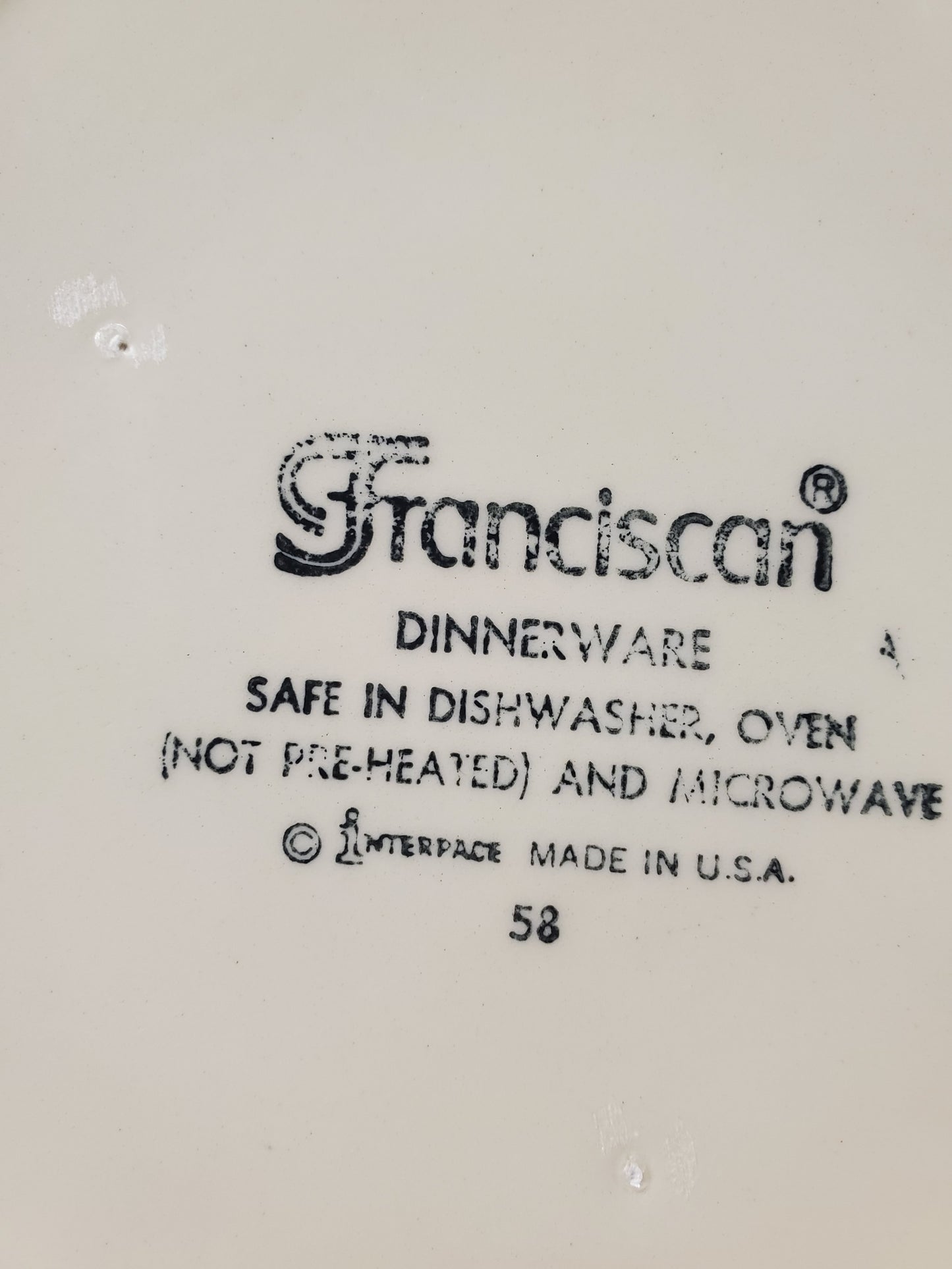 Set of 3 Franciscan (USA Backstamp) Apple Dinner Plates LK