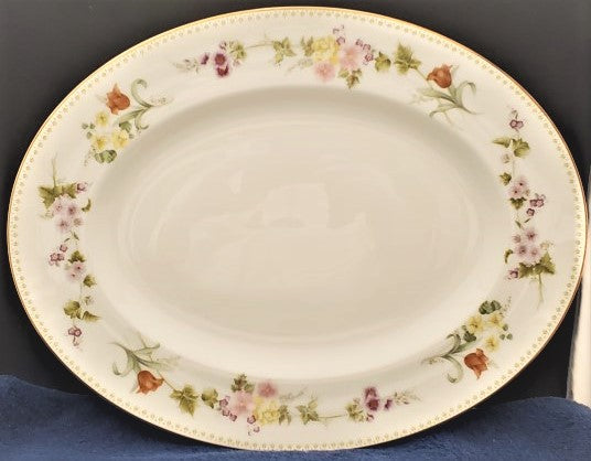 Wedgwood Mirabelle 14" Oval Serving Platter LK