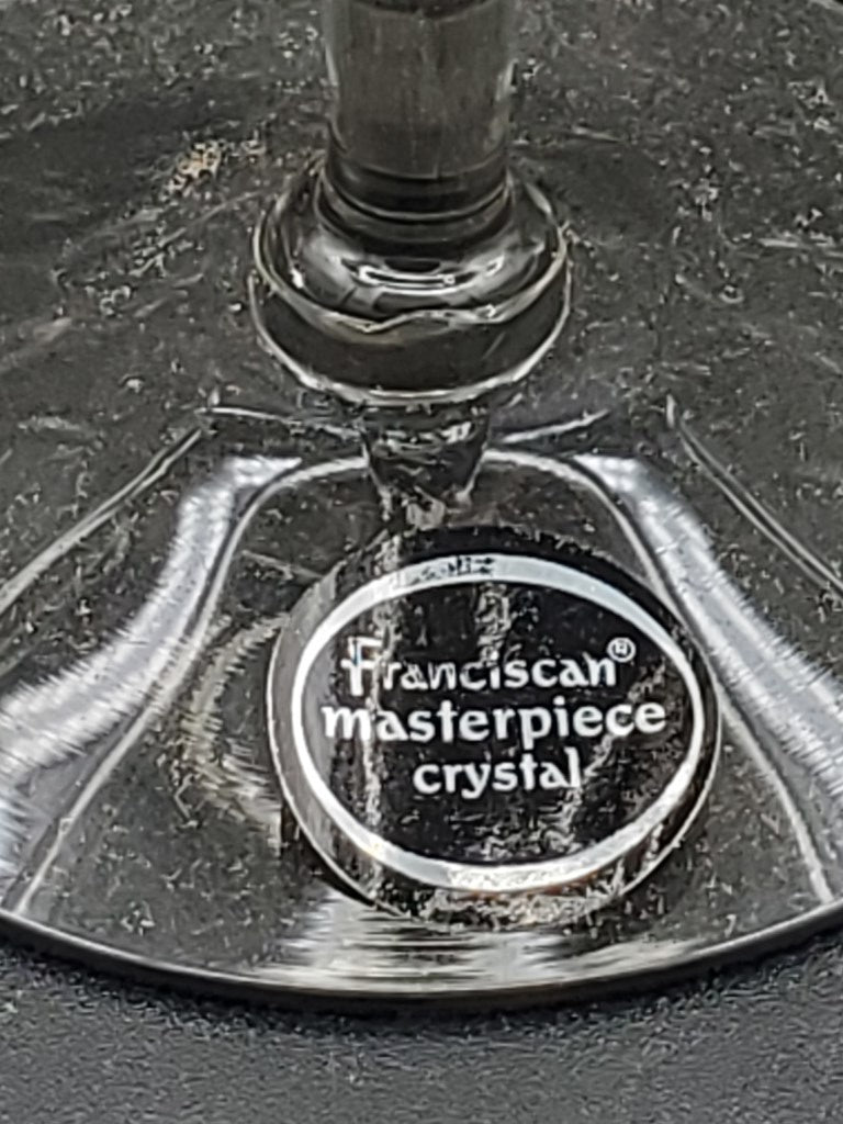 Set of 7 Tiffin/Franciscan Midnight Mist Champagne/Tall Sherbets LK