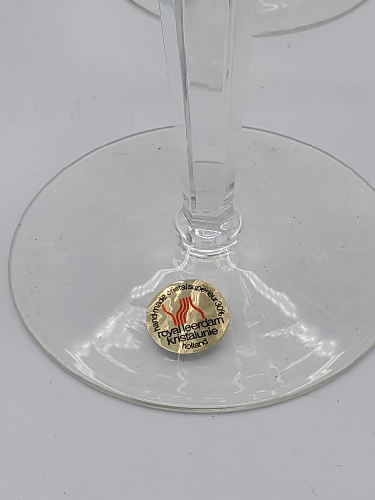Set of 7 Royal Leerdam - Netherland Rubato Champagne/Tall Sherbets LK