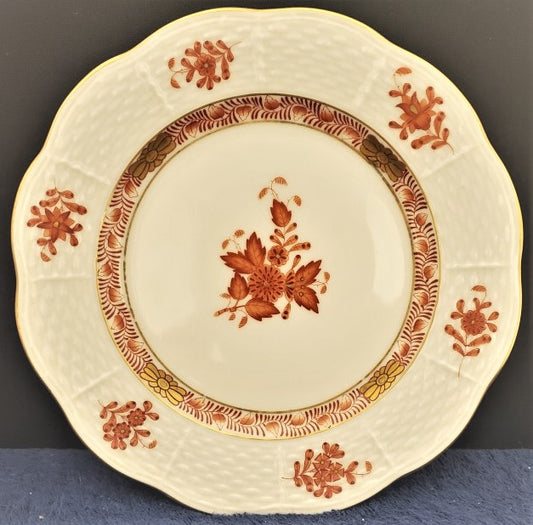 Herend Chinese Bouquet Rust Bread & Butter Plate (516)