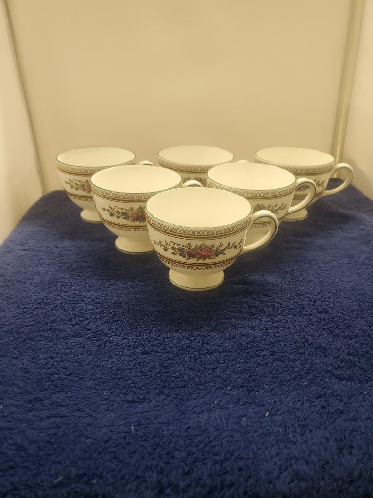 Set of 6 Wedgwood Columbia W595 Cups (Leigh) LK