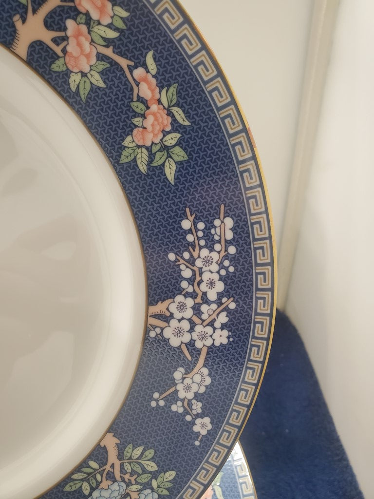 Set of 5 Wedgwood Blue Siam Dinner Plates LK
