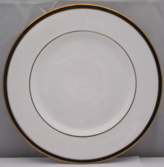 Set of 6 Minton Saturn Black Bread & Butter Plates
