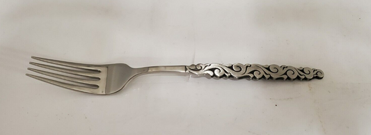 Set of 7 International Silver Florentine Scroll (Stainless) Dinner Forks