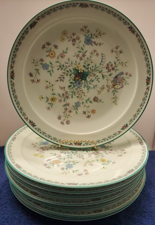 Set of 8 Noritake Paradise Dinner Plates LK