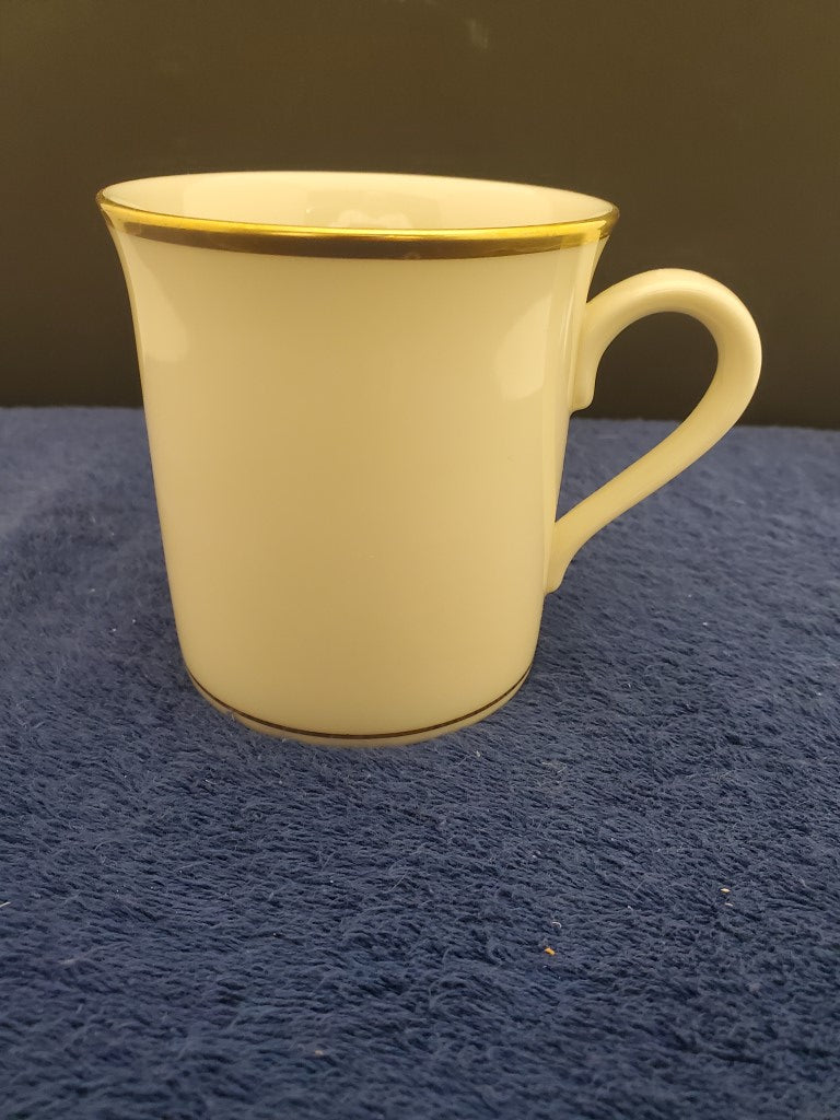 Set of 4 Lenox Eternal Restyled Mugs (Stripe Handle)