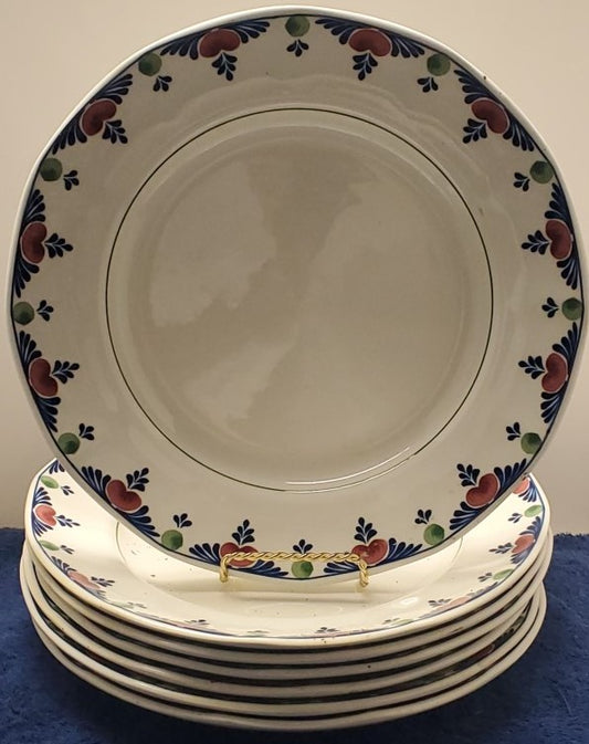 Set of 7 Adams Veruschka Dinner Plates LK