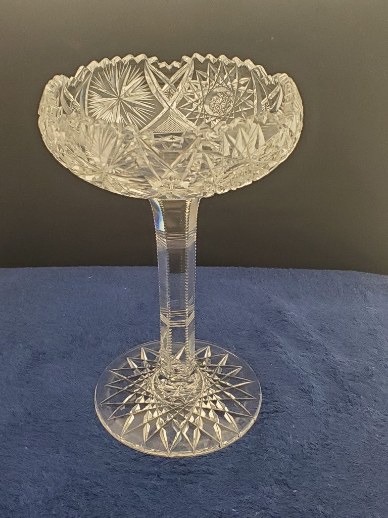 Unkown Unkown (Style 1) Crystal Compote on Pedestal