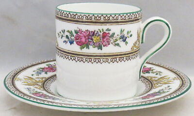 Set of 3 Wedgwood Columbia White (W595) Bond Shape Demitasse Cup & Saucers Sets