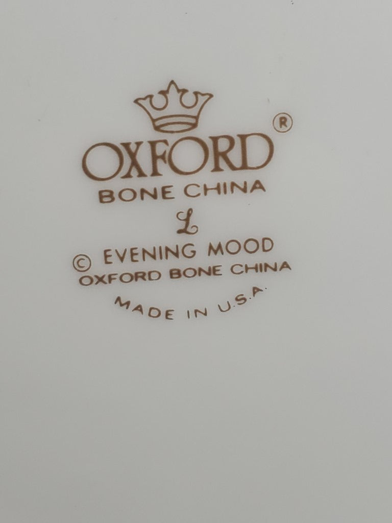 Set of 4 Oxford Evening Mood Dinner Plates LK