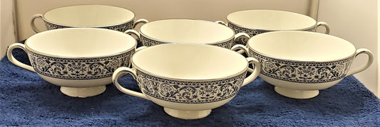 Set of 6 Minton Infanta Cream Soup Cups LK
