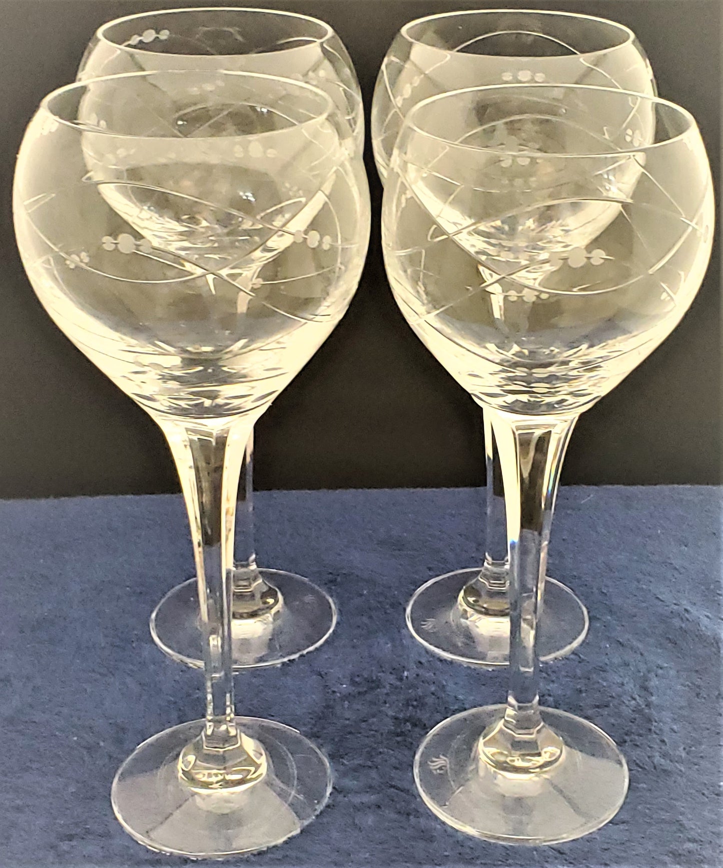 Set of 4 Royal Doulton Precious Water Goblets