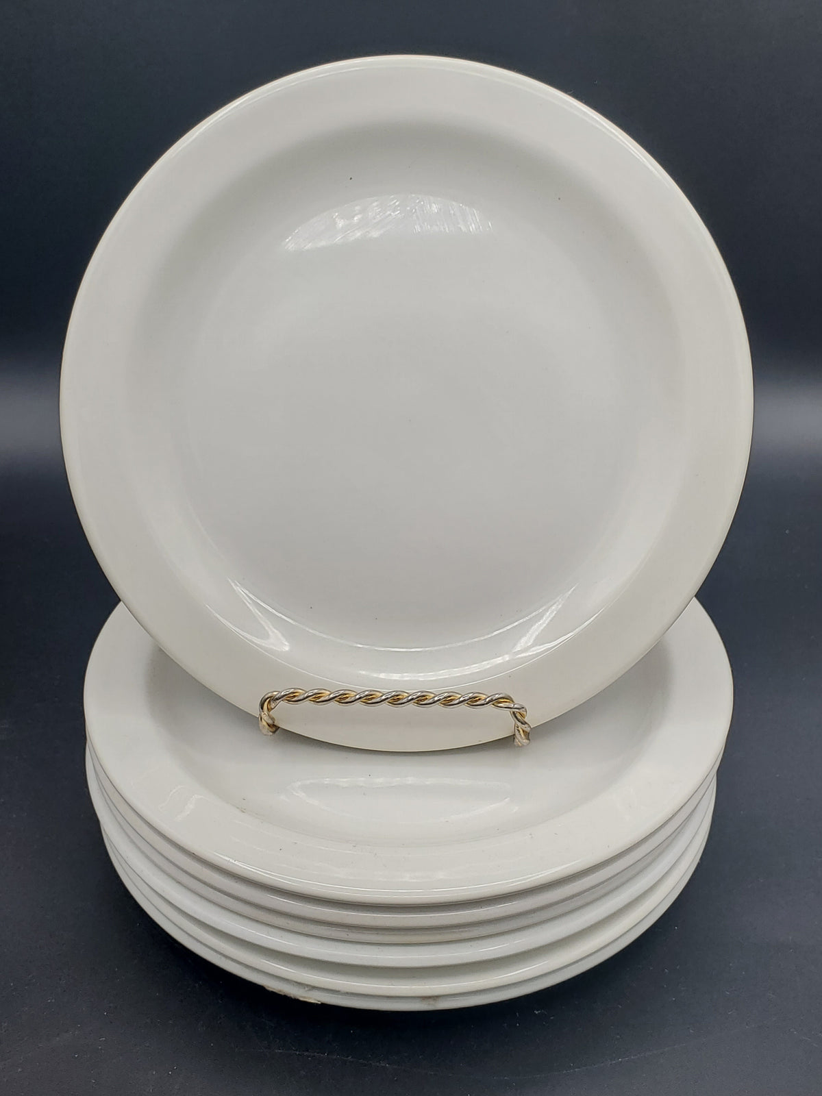 Set of 7 W R Midwinter Stonehedge White Bread & Butter Plates LK