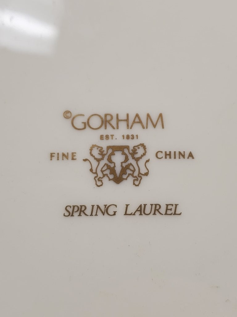 Set of 6 Gorham Spring Laurel Dinner Plates LK
